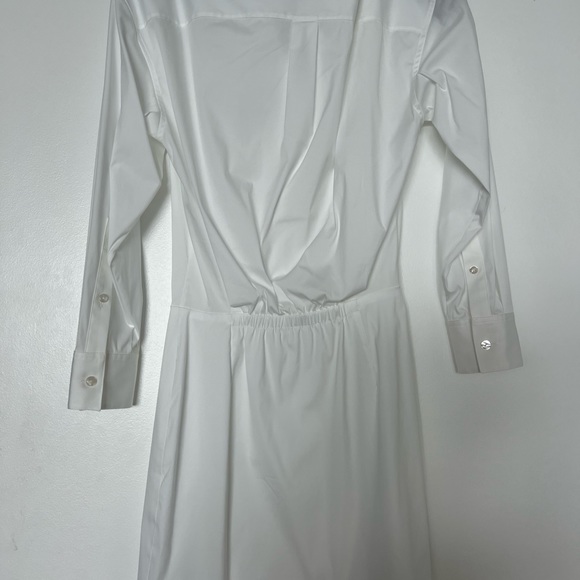 Theory Fitted White Shirt Cotton Dress Size 0 - Picture 10 of 10